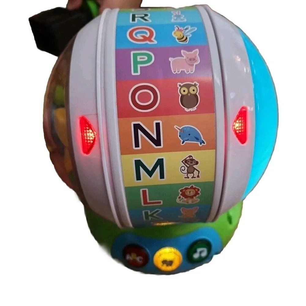 Spin and Sing Alphabet Zoo Leap Frog Kids Learning Toy Tested Working Batt Light